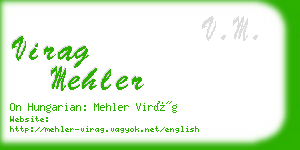 virag mehler business card